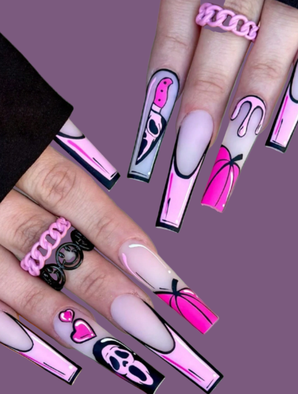 SPECIAL: Pop Art Halloween Coffin Nails